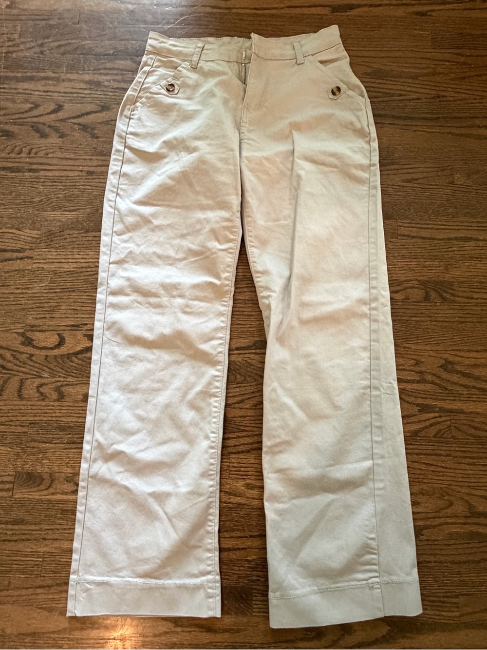 Grey Boot Cut Pants